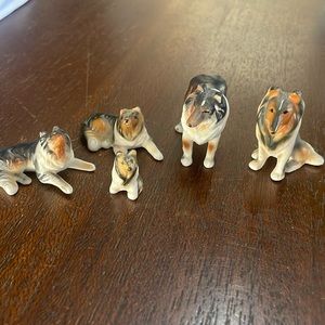 Lot of 5 Collie Figures